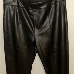 Ambiance Black Faux Leather Pants